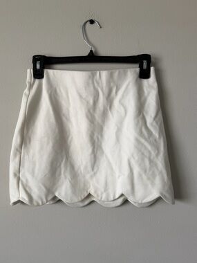 TOPSHOP Scallop Hem Mini Skirt